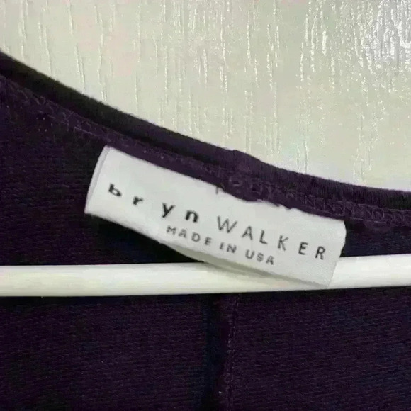 Bryn Walker Knit Dress Dolman Sleeve  Purple Lagenlook top large - Picture 3 of 6